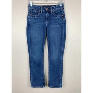 Silver Jeans Co. Suki Capri Medium Wash Blue Stretch Denim Women's 26